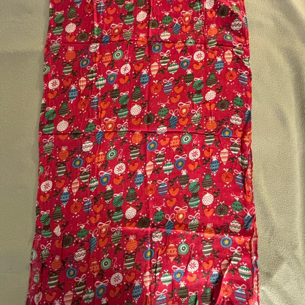 Festive Red Holiday Scarf